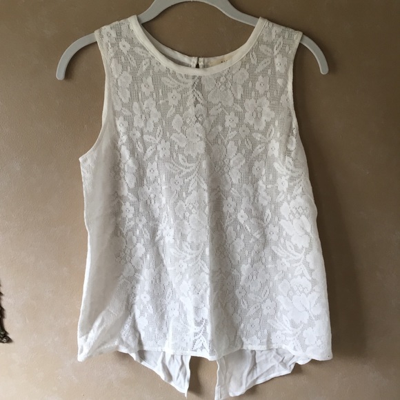 Elodie Tops - Elodie • white lace tank